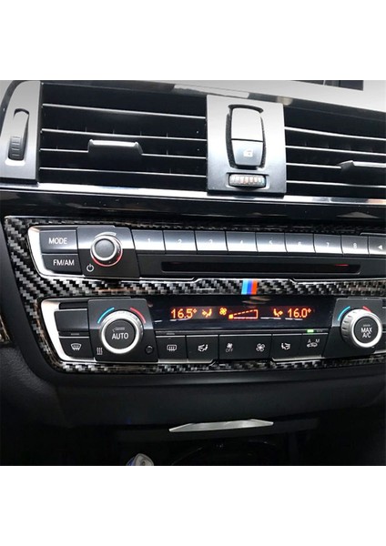 Bmw (F30) 2013-2015 / (F34) 2013-2016 Için Üç Renkli Karbon Fiber Araba CD Paneli Dekoratif Sticker