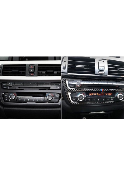 Bmw (F30) 2013-2015 / (F34) 2013-2016 Için Üç Renkli Karbon Fiber Araba CD Paneli Dekoratif Sticker fiyatları