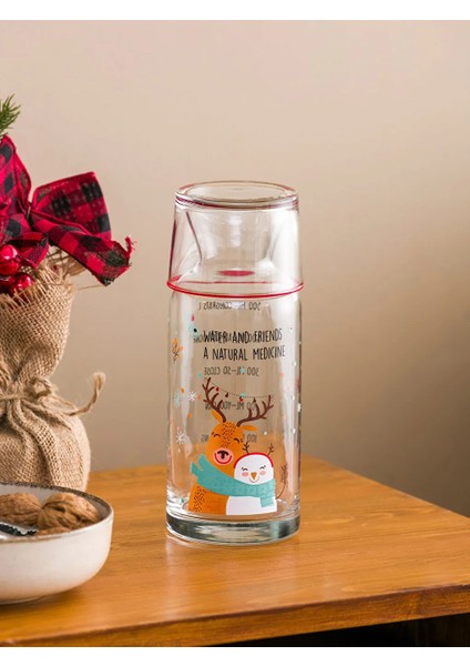 Lcw Home Karışık Baskılı Kapaklı Cam Sürahi 700 ml modelleri