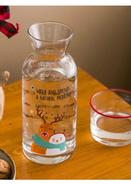 Lcw Home Karışık Baskılı Kapaklı Cam Sürahi 700 ml fırsatları