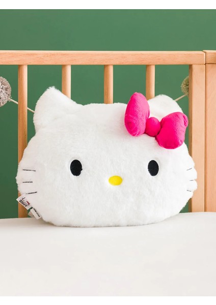 Lcw Home Beyaz Hello Kitty Lisanslı Bebek Kırlent 34 cm