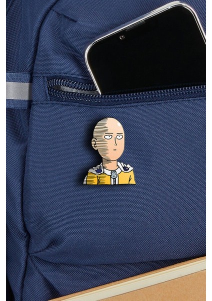 One Punch Man Ok! Anime Rozet - Pin - Rozet - Broş - Yaka Çanta Aksesuar modelleri