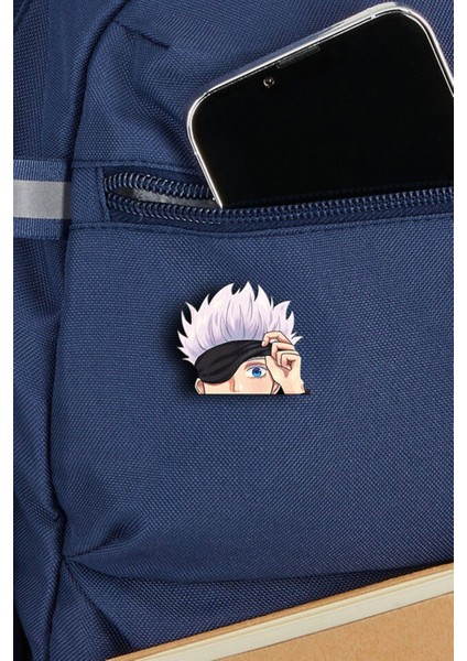 Gojo Anime Rozet - Pin - Rozet - Broş - Yaka Çanta Aksesuar modelleri