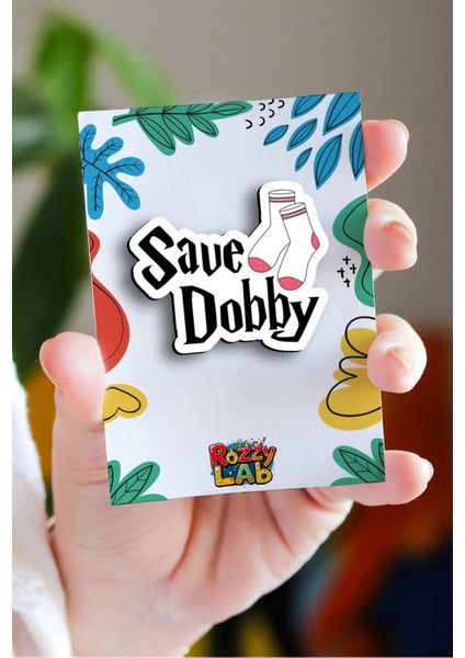 Save Dobby Harry Potter - Pin - Rozet - Broş - Yaka Çanta Aksesuar