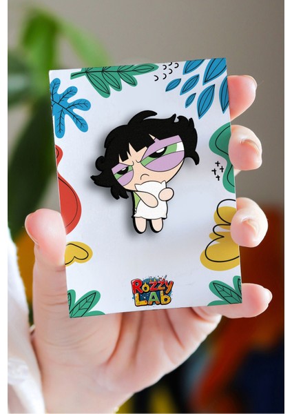 Buttercup Yastıkta - Pin - Rozet - Broş - Yaka Çanta Aksesuar