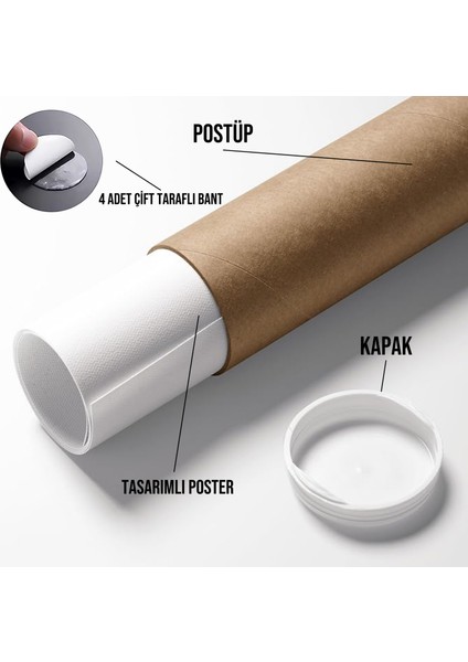 Dolu Kadehi Ters Tut - Dilerim Ki Spotify Çerçevesiz Tasarım Poster