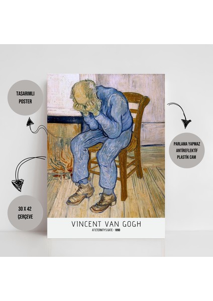 Vıncent Van Gogh - At Eternity's Gate / Tasarımlı Poster