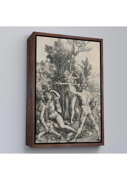 - Çerçeveli Albrecht Dürer - Herkül Yol Ayrımında Tablo - Hercules At The CROSSROADS-7326 fiyatları