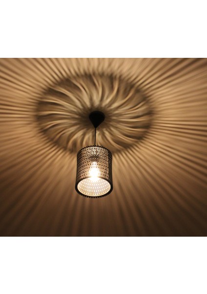 Modern Tasarım Doğal Ahşap Mdf 3D Lazer Kesim Rustik Sarkıt Avize