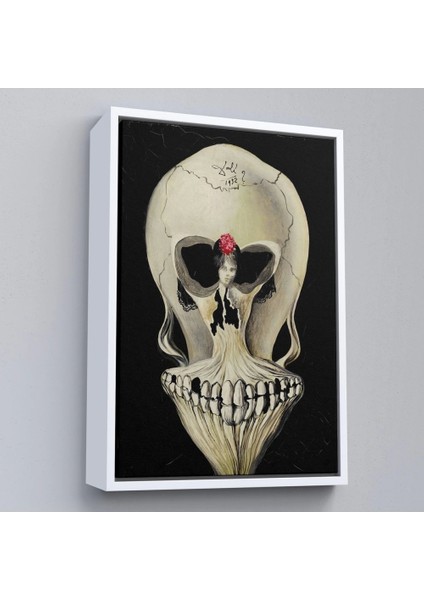 - Çerçeveli Salvador Dali - Balerin ve Kafatası TABLO-7393