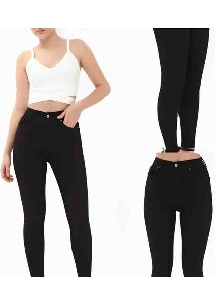 Likralı Yüksek Bel Dar Paça Kot Pantolon fiyatları