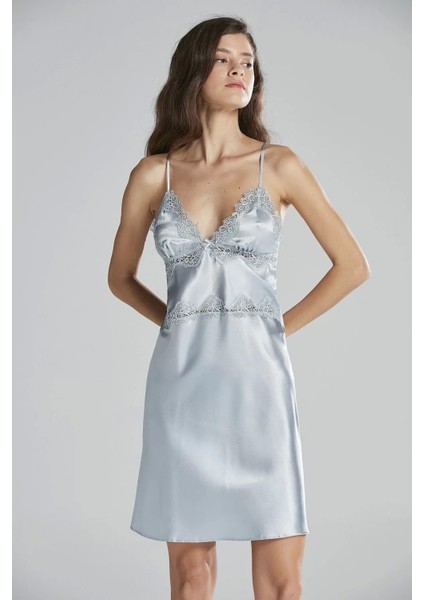 Pierre Cardin 6965 Bayan 6'lı Saten Gecelik Sabahlık