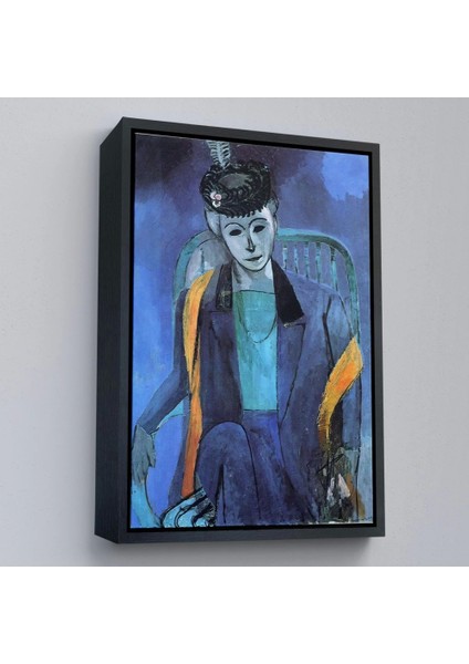 - Çerçeveli Henri Matisse - Madame Matisse'in PORTRESI-7324