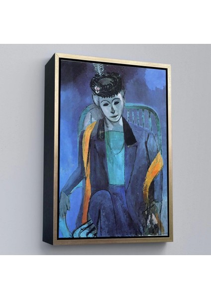 - Çerçeveli Henri Matisse - Madame Matisse'in PORTRESI-7324
