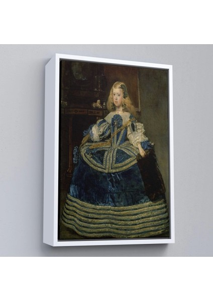- Çerçeveli Diego Velázquez - Infanta Margarita'nın Portre TABLO-7333