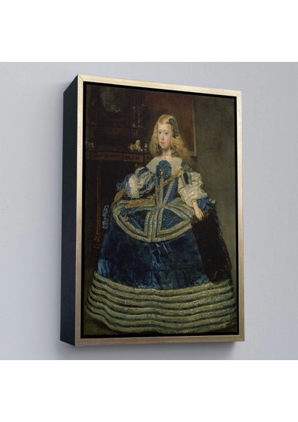- Çerçeveli Diego Velázquez - Infanta Margarita'nın Portre TABLO-7333 modelleri