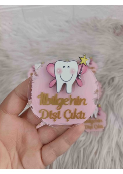 10 Adet Pembe Diş Figürlü Magnet Diş Buğdayı Diş Mevlüt Hediyelikleri