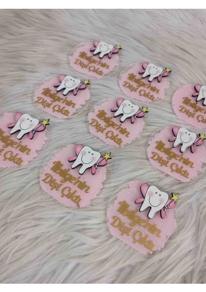 10 Adet Pembe Diş Figürlü Magnet Diş Buğdayı Diş Mevlüt Hediyelikleri fiyatları