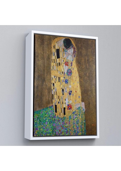 - Çerçeveli Gustav Klimt'in Öpücüğü Tablo - The Kiss By Gustav KLIMT-7432