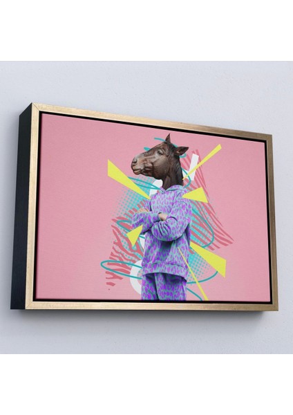 - Çerçeveli At Kafalı Insan TABLOSU-7256 fiyatları