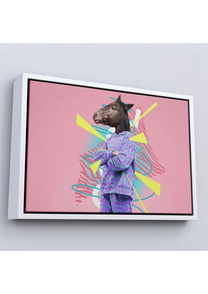 - Çerçeveli At Kafalı Insan TABLOSU-7256 fırsatları