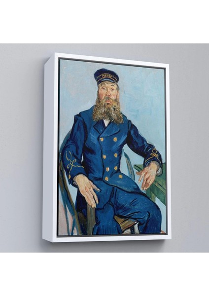 - Çerçeveli Vincent Van Gogh Postacı Joseph Roulin’in Portresi Tablo - Postes - POSTMAN-7460