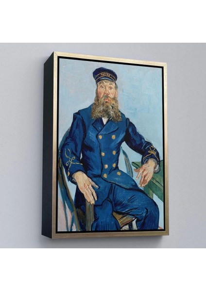 - Çerçeveli Vincent Van Gogh Postacı Joseph Roulin’in Portresi Tablo - Postes - POSTMAN-7460