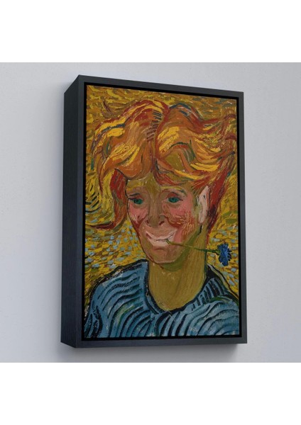 - Çerçeveli Vincent Van Gogh - Mavi Kantaronlu Delikanlı Tablo - Young St. John's WORT-7477