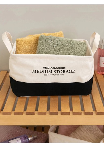 Baskılı Organizer Sepet 28 x 20 x 16 cm