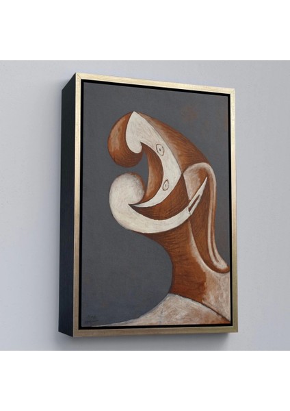 - Çerçeveli Pablo Picasso - Soyut Baş TABLOSU-7382