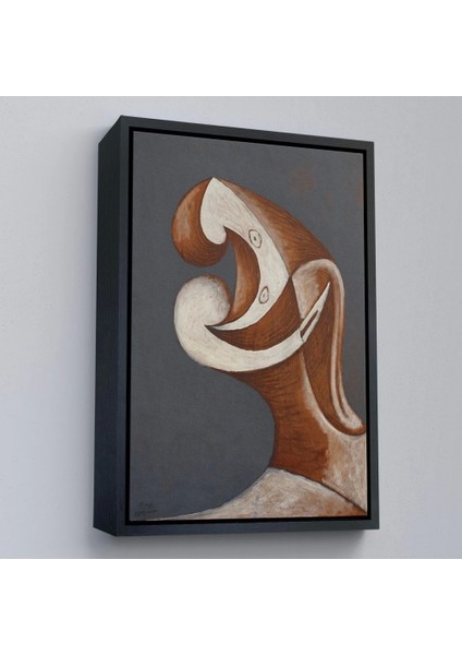 - Çerçeveli Pablo Picasso - Soyut Baş TABLOSU-7382