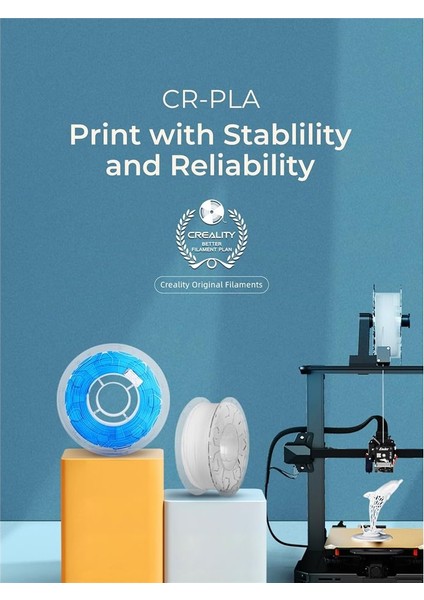 Urhanshop Creality Cr-Pla Floresan Sarı 3D Yazıcı Filament 1.75MM