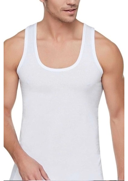 Işıl Erkek Penye Atlet Beyaz