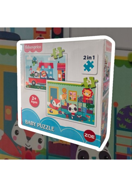 Fisher Price Bebek Puzzle Baby Puzzle 2 In 1 24 ve 12 Parça 2+ Yaş 1 Kutu