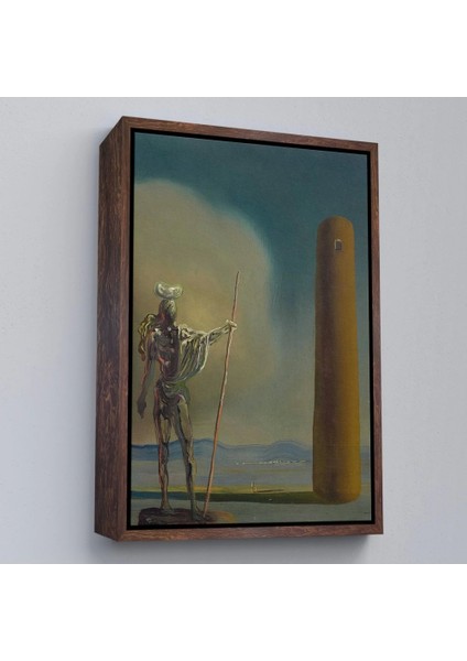 - Çerçeveli Salvador Dali - Kuledeki Şövalye Tablosu - Le Cavalier A La TOUR-7399 fiyatları