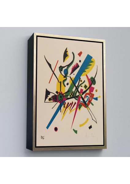 - Çerçeveli Wassily Kandinsky - Küçük Dünyalar Tablosu - Small WORLDS-7495