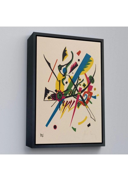 - Çerçeveli Wassily Kandinsky - Küçük Dünyalar Tablosu - Small WORLDS-7495