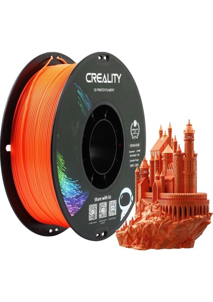 Urhanshop Creality Cr-Pla Floresan Turuncu 3D Yazıcı Filament 1.75MM