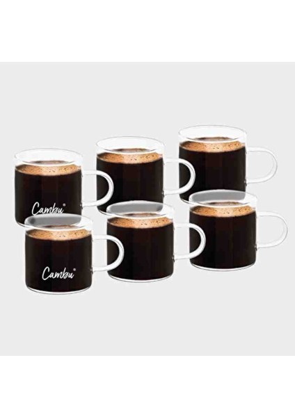 Termosilikat 6 Lı Türk Kahvesi Espresso Fincan Seti