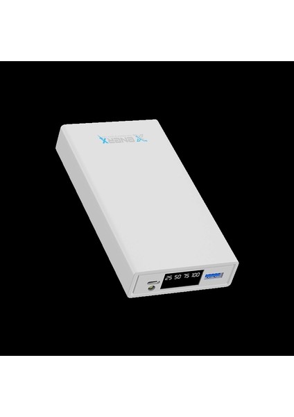 Enerx Powerbank 20000 mAh 22.5 Watt LED Göstergeli ENR-P2025DT Beyaz