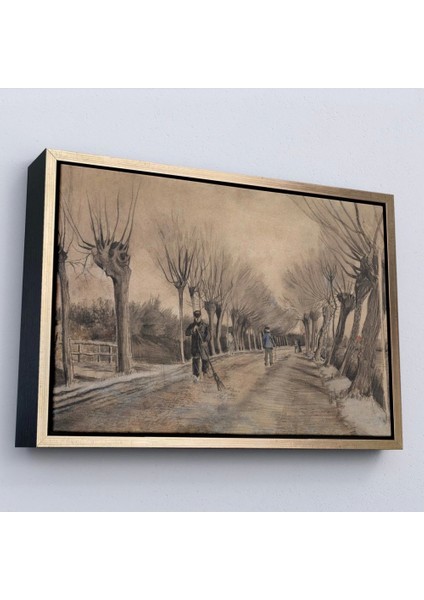 - Çerçeveli Vincent Van Gogh - Etten'de Yol Tablosu - Road In ETTEN-7186 fiyatları