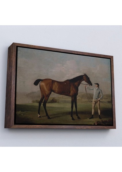 - Çerçeveli George Stubbs'un Uzun Bacaklı At ve Jokeyi Tablosu - Molly Long-Legs With Her JOCKEY-7012 fiyatları
