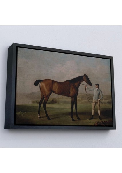 - Çerçeveli George Stubbs'un Uzun Bacaklı At ve Jokeyi Tablosu - Molly Long-Legs With Her JOCKEY-7012 modelleri