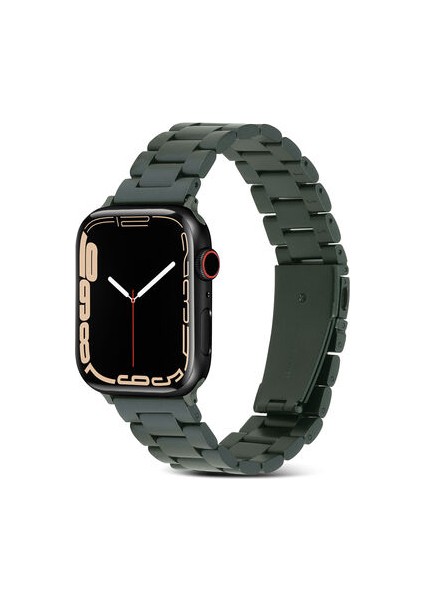 Apple Watch 40MM 3 Kademeli Katlanabilir Klipsli Metal Kordon KRD04