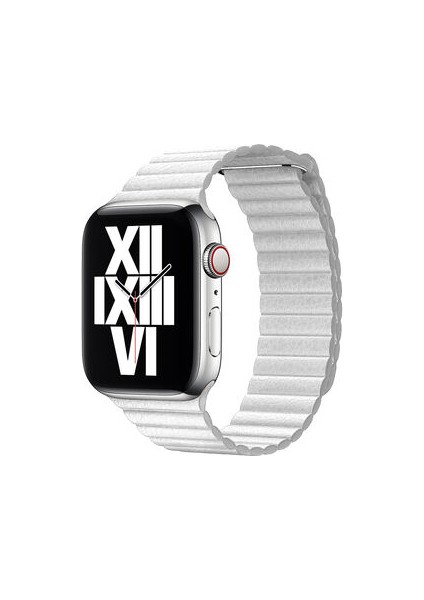 Apple Watch 40MM Suya Dayanıklı Pu Deri Lop Kordon KRD09