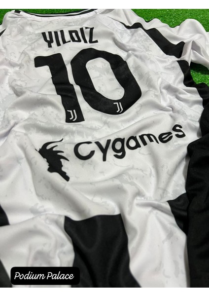 Kenan Yıldız 2024/25 Yeni Sezon Forması 4'lü Set Bileklik ve Çorap Hediye (Siyah-Beyaz) fiyatları