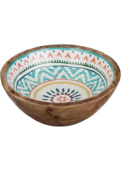 Ahşap Kase-Karışık Renk Aztek 20X20X8CM Dekoratif Kase fiyatları