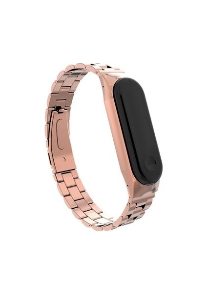 Xiaomi Mi Band 6 3 Kademeli Katlanabilir Klipsli Metal Kordon KRD04