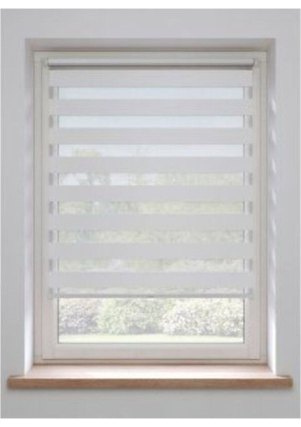 Beyaz Bambu Zebra Stor Güneşlik Perde fiyatları