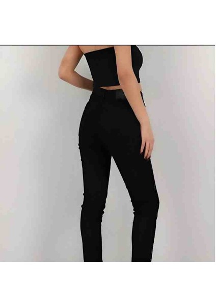 Taş Işlemeli Likralı Dar Paça Kot Pantolon fiyatları